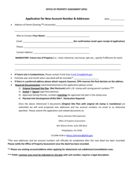 Planned Unit Development (Pud) Application for New Account Number &amp; Addresses - City of Philadelphia, Pennsylvania, Page 2