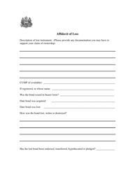 Lost Bond Redemption Request Form - City of Philadelphia, Pennsylvania, Page 4