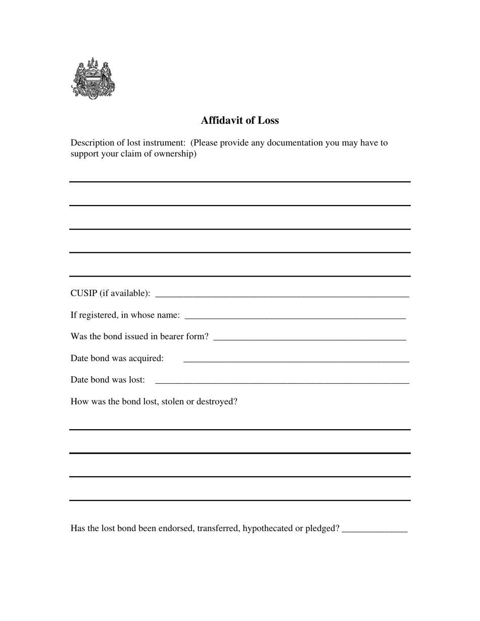 Lost Bond Redemption Request Form - City of Philadelphia, Pennsylvania, Page 4