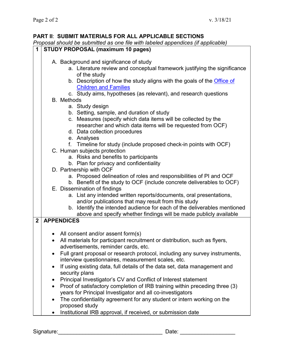 Proposed Study Application - City of Philadelphia, Pennsylvania, Page 2