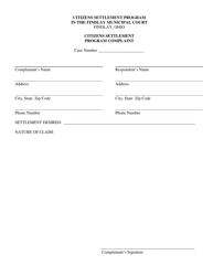 Citizens Settlement Program Complaint - City of Findlay, Ohio, Page 2