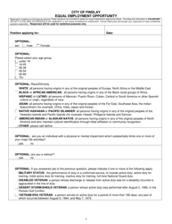 Employment Applicatiinon - City of Findlay, Ohio, Page 6