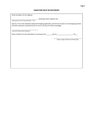 Application for Indigent Burial Funds - City of Findlay, Ohio, Page 3
