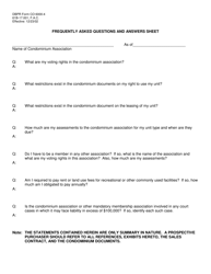 Document preview: DBPR Form CO6000-4 Frequently Asked Questions and Answers Sheet - Florida