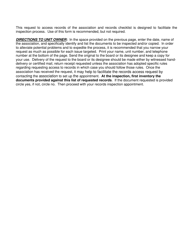 Request to Access Association Records - Florida, Page 2
