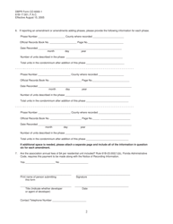 DBPR Form CO6000-1 Notice of Condominium Recording Information - Florida, Page 2