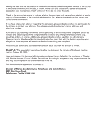 Condominium/Cooperative Complaint - Florida, Page 2