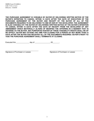 DBPR Form CO6000-6 Receipt for Condominium Documents - Florida, Page 2