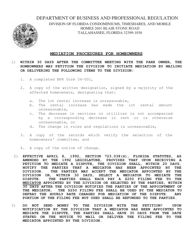 Form BPR34-001 Petition for Mediation by Homeowners - Florida