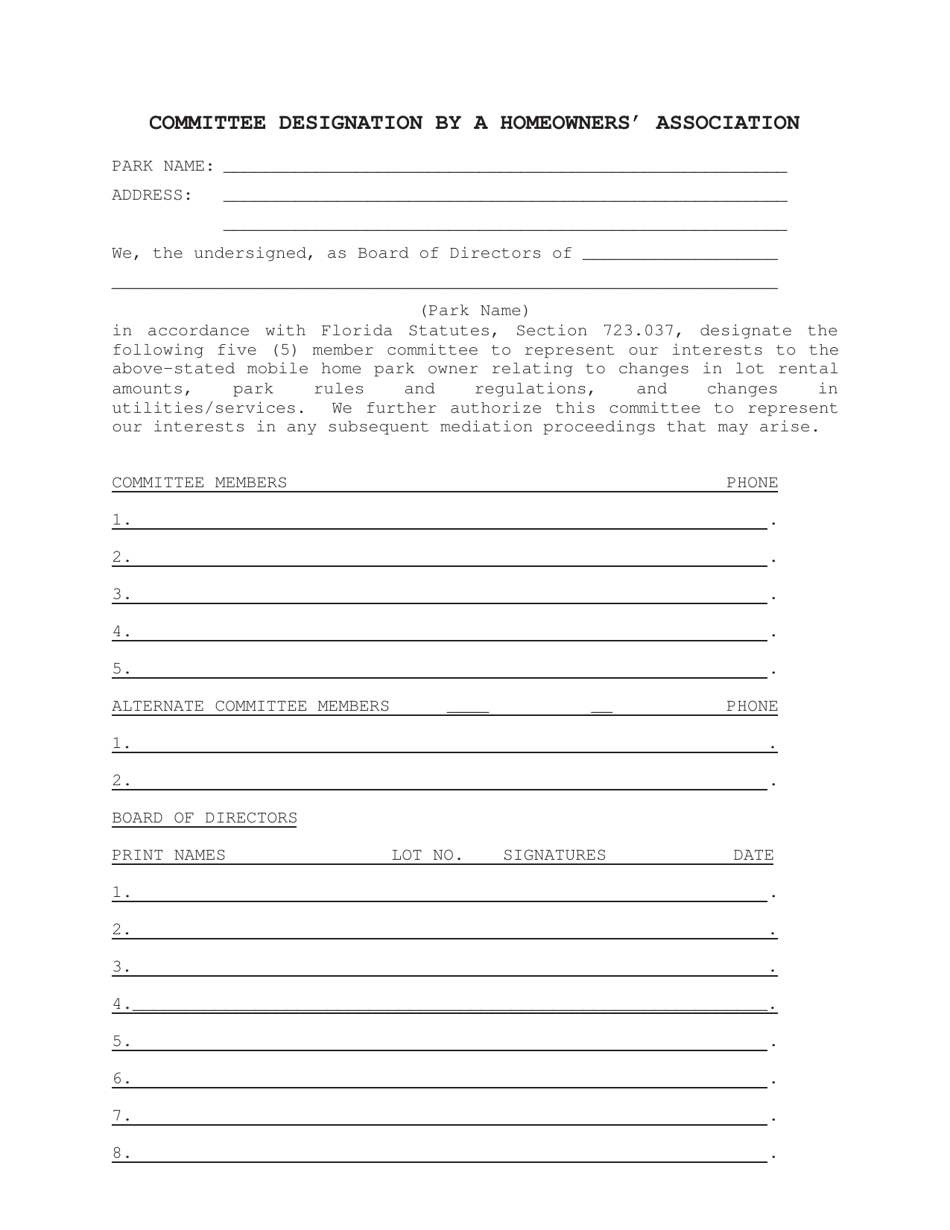 Form BPR34-001 Petition for Mediation by Homeowners - Florida, Page 5