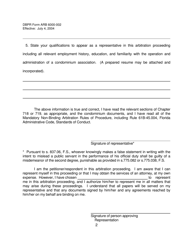 DBPR Form ARB6000-002 Qualified Representative Application - Florida, Page 2