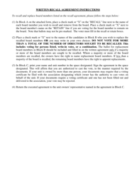 Condominium - Written Recall Agreement/Ballot - Florida, Page 2