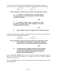 Form BPR33-035 Application for Volunteer Mediator - Florida, Page 2