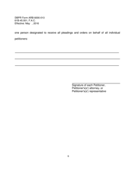 DBPR Form ARB6000-013 Mandatory Non-binding Petition Form for a Termination Dispute - Florida, Page 6