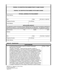 Form DBPR-DDC-110 Application for Name Change - Florida, Page 3