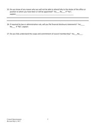 Drug Wholesale Distributor Advisory Council Member Application - Florida, Page 5