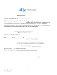 Drug Wholesale Distributor Advisory Council Member Application - Florida, Page 6
