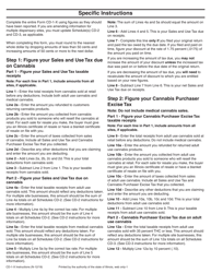 Instructions for Form CD-1-X Amended Cannabis Dispensary Tax Return - Illinois, Page 2