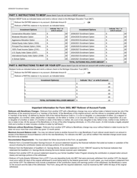 Form 3953 Michigan Education Trust (Met) Rollover of Account Funds - Michigan, Page 2