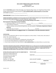 Timber Buyers License Application - Illinois, Page 2