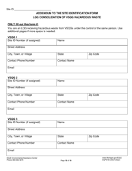 Form EQP5150 Site Identification Form - Michigan, Page 10