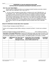 Form EQP5150 Site Identification Form - Michigan, Page 8