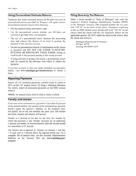 Form 4913 Michigan Corporate Income Tax Quarterly Return - Michigan, Page 5