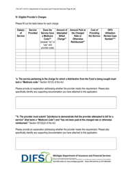 Form FIS2371 Post-acute Auto Injury Provider Relief Fund Application for Distribution - Michigan, Page 5