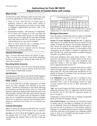 Form MI-1041D Michigan Adjustments of Capital Gains and Losses - Michigan, Page 3