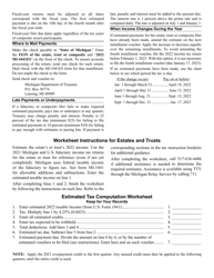 Form MI-1041ES Michigan Estimated Income Tax Voucher for Fiduciary and Composite Filers - Michigan, Page 2