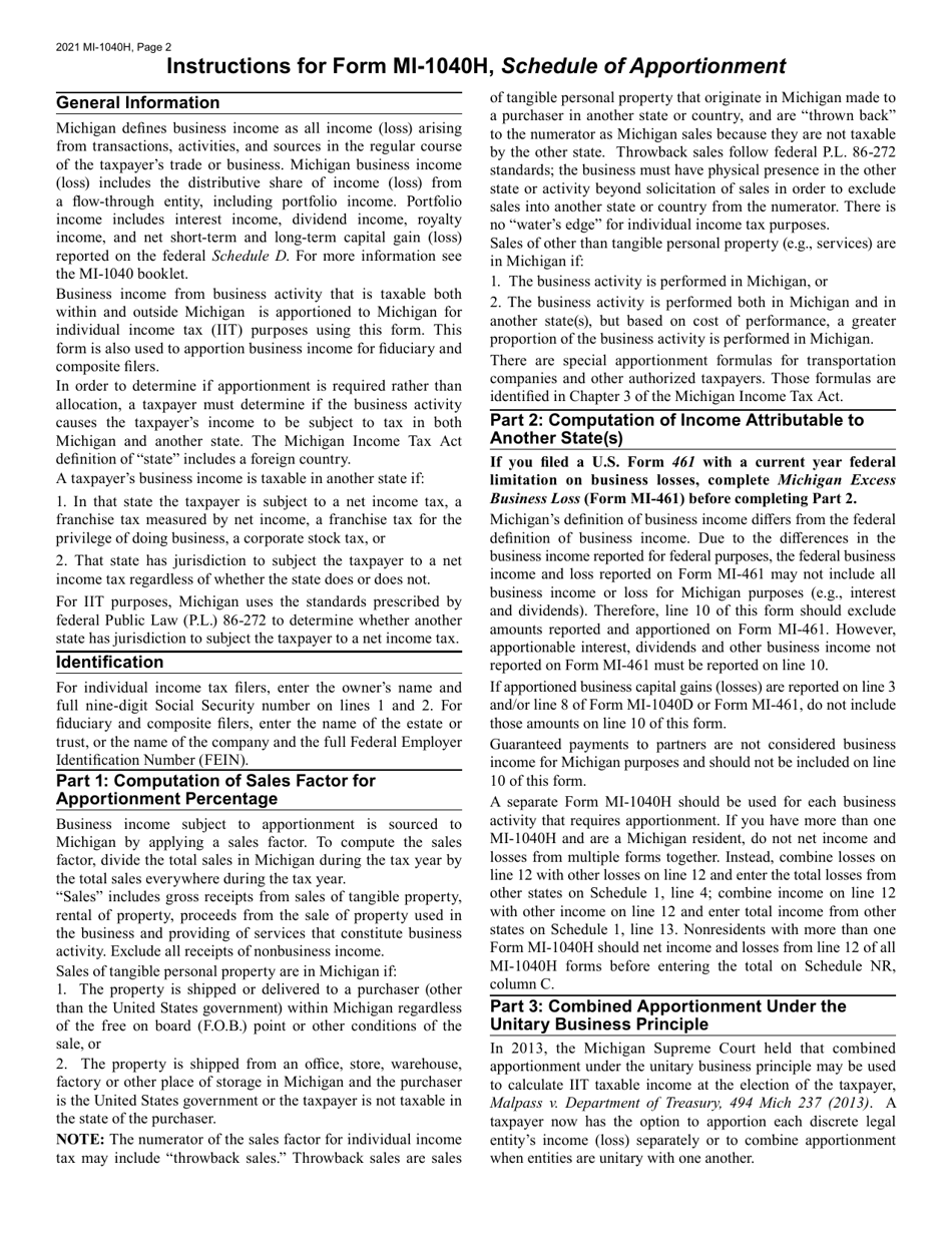 Form MI 1040H 2021 Fill Out Sign Online And Download Fillable PDF form-mi-1040h-2021-fill-out-sign-online-and-download-fillable-pdf