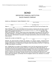Form FIS2311 Sales Finance Company License Application - Michigan, Page 10
