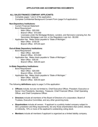 Form FIS2311 Sales Finance Company License Application - Michigan, Page 2
