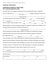 Form FIS2311 Sales Finance Company License Application - Michigan, Page 6