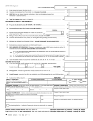 Form MI-1040 Michigan Individual Income Tax Return - Michigan, Page 2