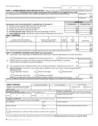 Form MI-1040CR Michigan Homestead Property Tax Credit Claim - Michigan, Page 3