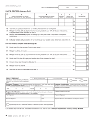 Form MI-1040CR-2 Michigan Homestead Property Tax Credit Claim for Veterans and Blind People - Michigan, Page 3