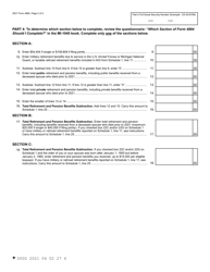 Form 4884 Michigan Pension Schedule - Michigan, Page 2