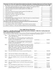 Instructions for Form 4884 Michigan Pension Schedule - Michigan, Page 5