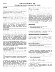 Form 4594 Michigan Farmland Preservation Tax Credit - Corporate Farm Owners, Estates or Trusts - Michigan, Page 3