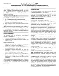 Form 777 Michigan Resident Credit for Tax Imposed by a Canadian Province - Michigan, Page 2