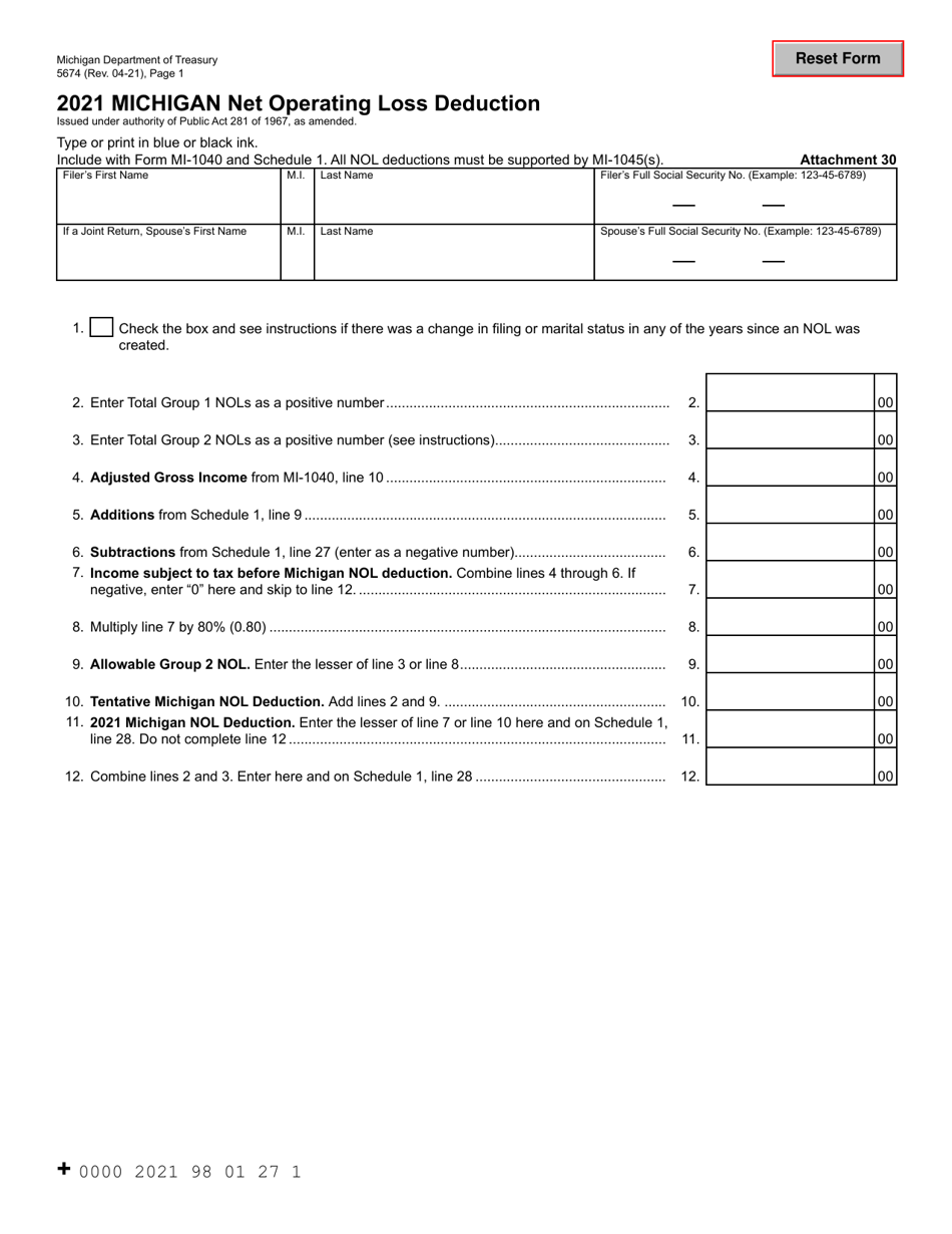 Form 5674 - 2021 - Fill Out, Sign Online and Download Fillable PDF ...