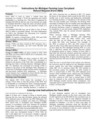 Form 5603 Michigan Farming Loss Carryback Refund Request - Michigan, Page 3