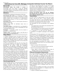 Form 807 Michigan Composite Individual Income Tax Return - Michigan, Page 6