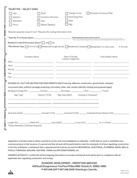 Building Permit Application - City of Orlando, Florida, Page 2