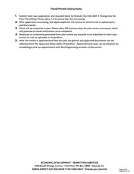 Flood Permit Application - City of Orlando, Florida, Page 2