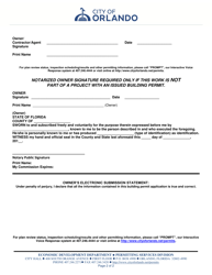 Fire Permit Application - City of Orlando, Florida, Page 2