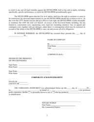 Performance Agreement (Cashier&#039;s Check) - City of Orlando, Florida, Page 2
