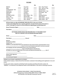 Plumbing/Gas Permit Application - City of Orlando, Florida, Page 2