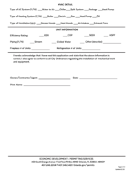 Mechanical Permit Application - City of Orlando, Florida, Page 2